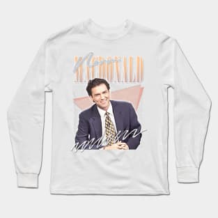 Norm MacDonald ---- Vintage Style Aesthetic Long Sleeve T-Shirt